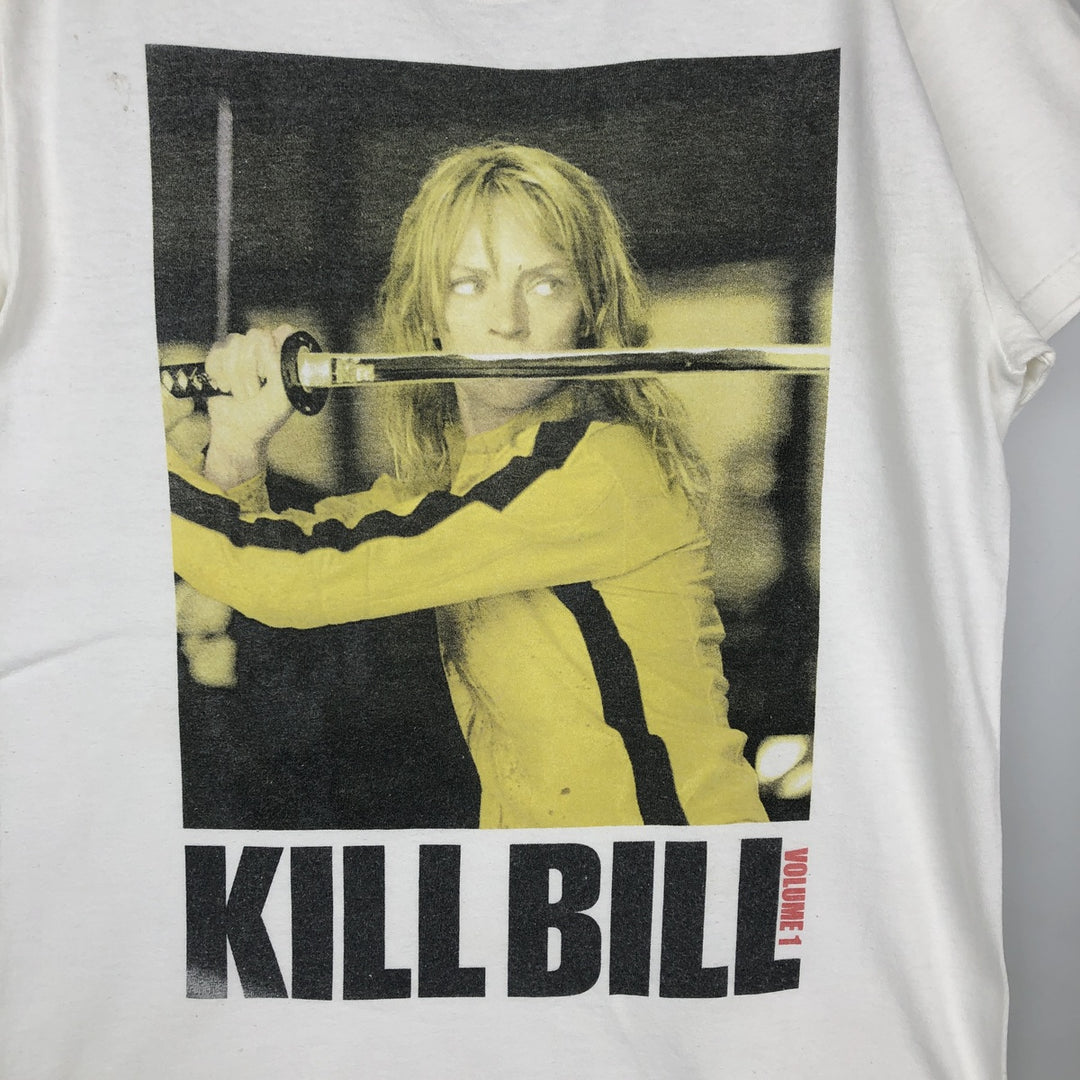 KILL BILL Movie Print T-Shirt (Men's Size S) cotton white type Vintage Second Hand