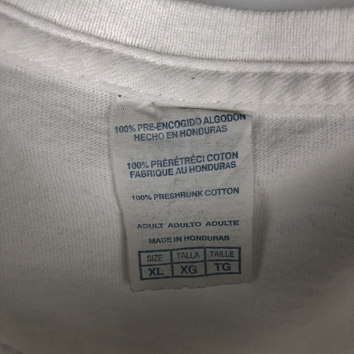 STAR WARS Princess Leia Movie T-Shirt (Men's XL equivalent) cotton white type Vintage Second Hand
