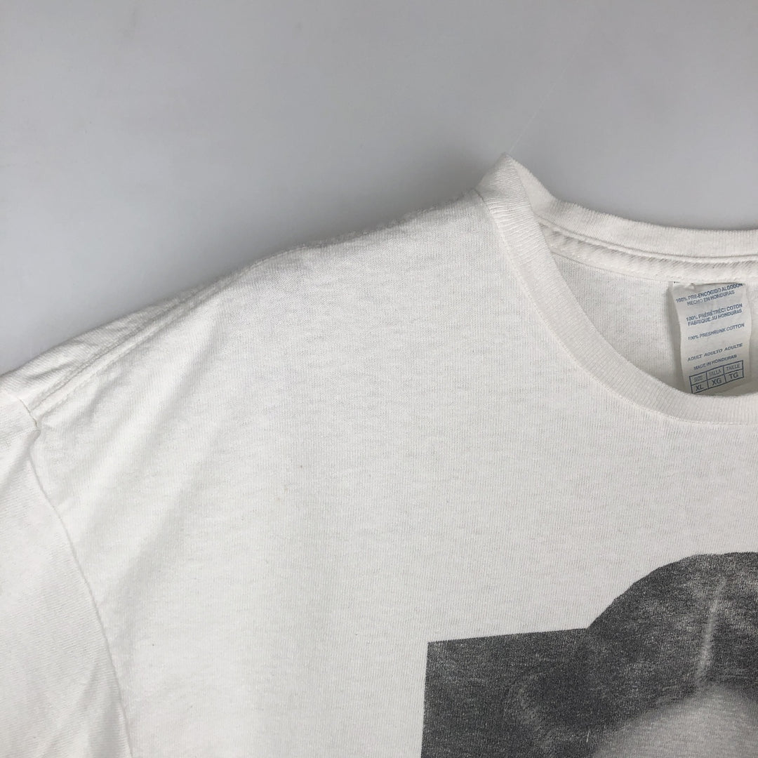 STAR WARS Princess Leia Movie T-Shirt (Men's XL equivalent) cotton white type Vintage Second Hand