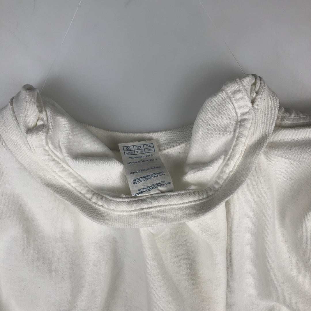 STAR WARS Princess Leia Movie T-Shirt (Men's XL equivalent) cotton white type Vintage Second Hand