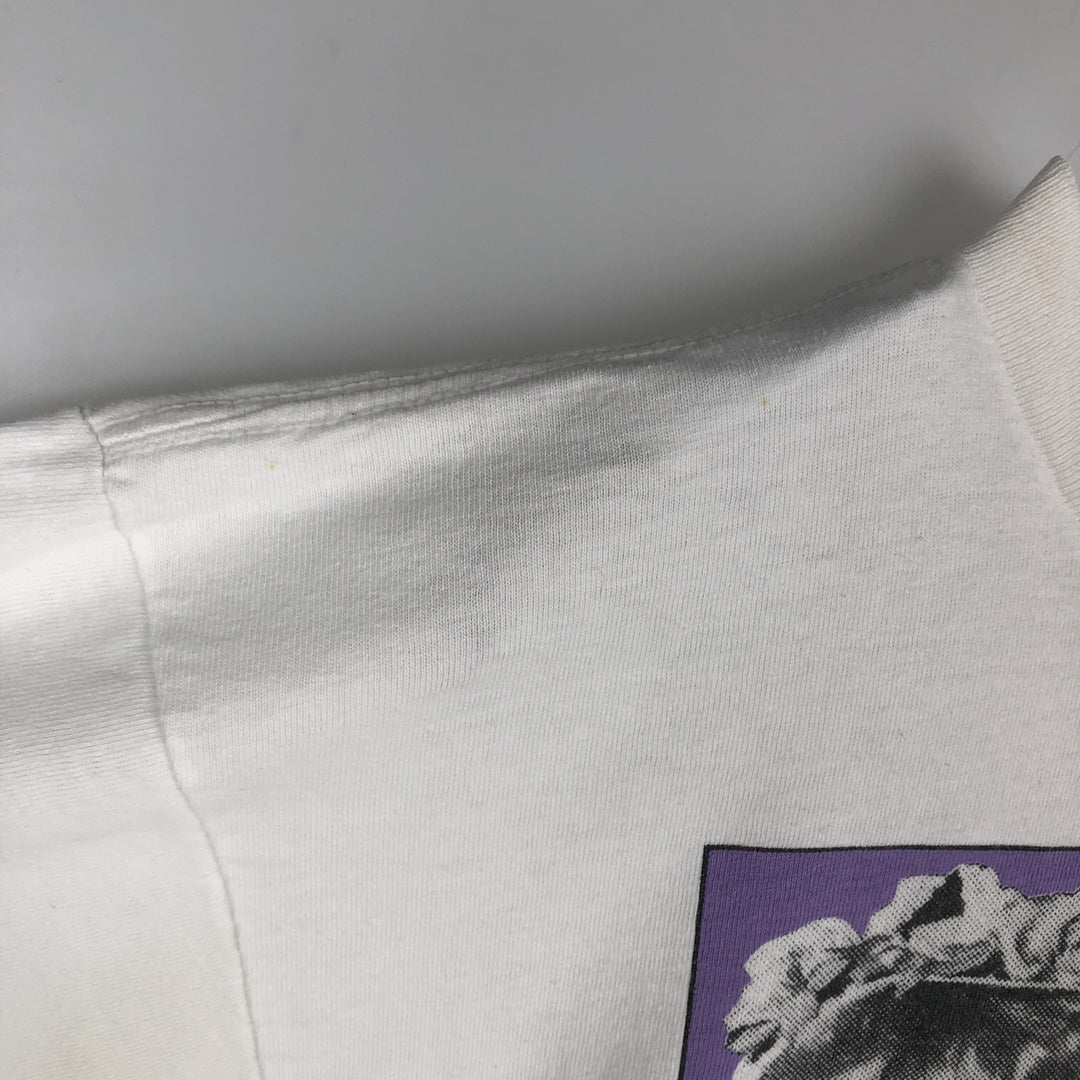 90'S TULTEX "I Love Lucy" Movie T-Shirt, Made in USA, Large (Men's L equivalent), Vintage cotton white type Vintage Second Hand