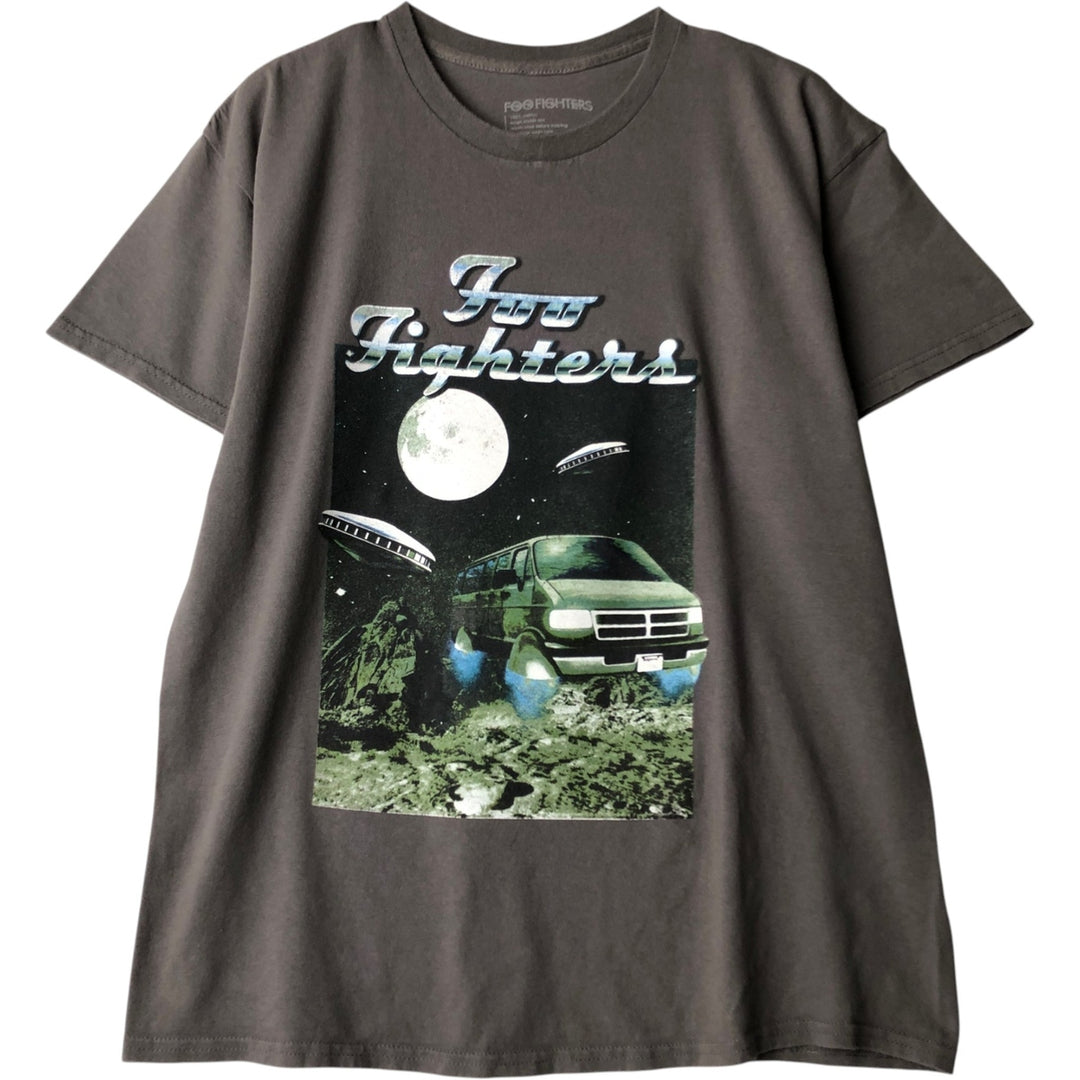 Foo Fighters Band T-Shirt, Men's Size L cotton Charcoal Vintage Second Hand