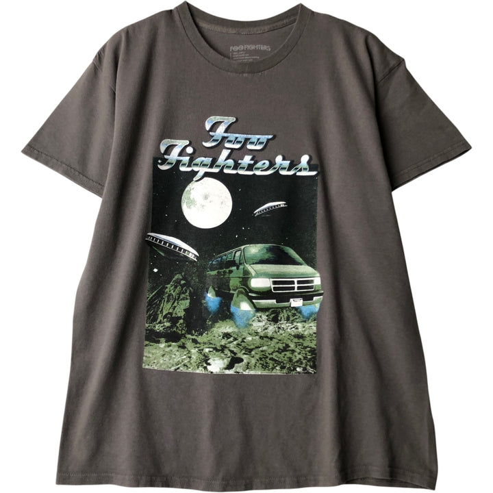 Foo Fighters Band T-Shirt, Men's Size L cotton Charcoal Vintage Second Hand