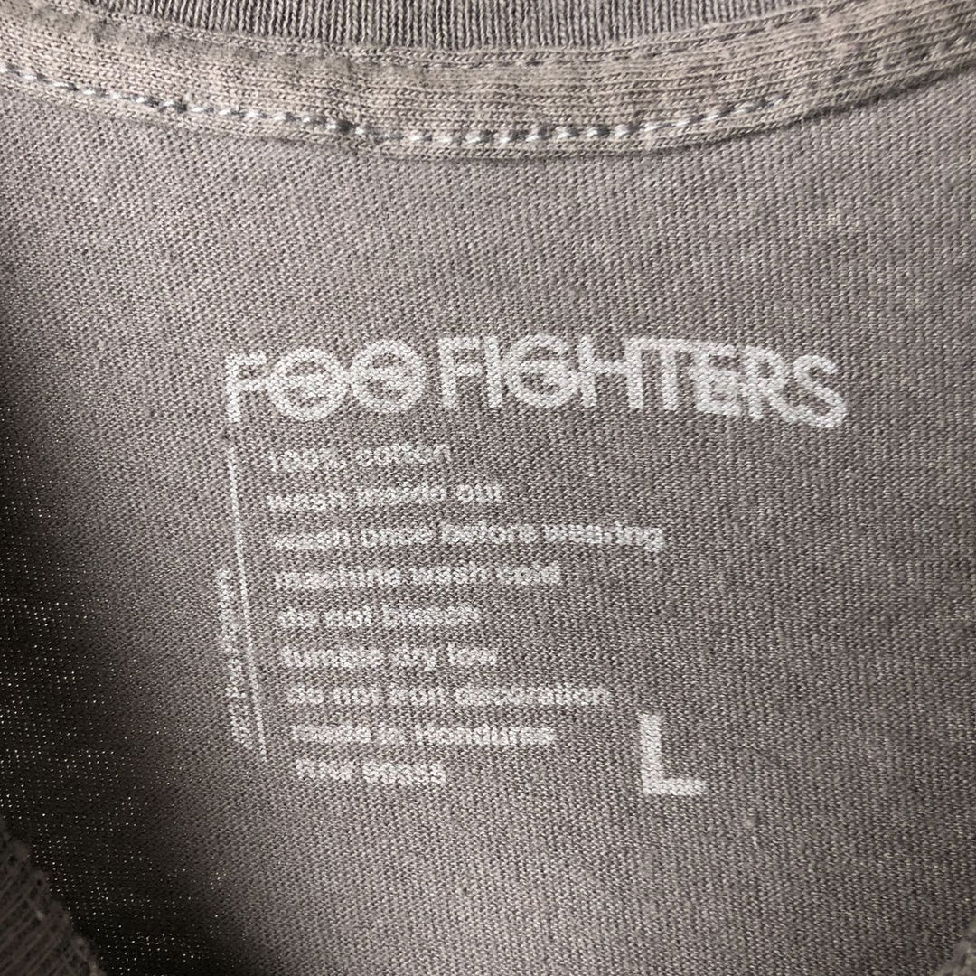 Foo Fighters Band T-Shirt, Men's Size L cotton Charcoal Vintage Second Hand
