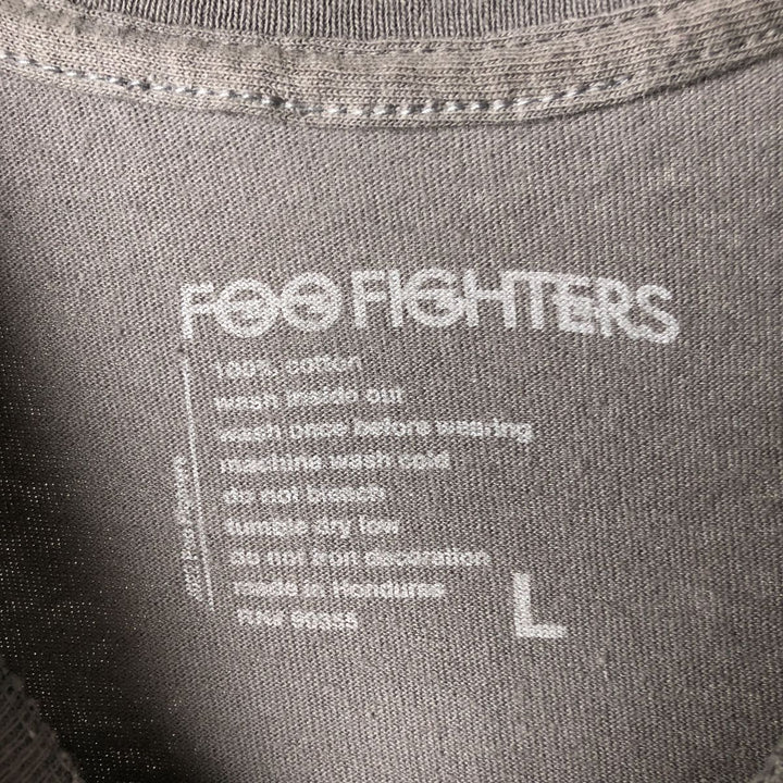 Foo Fighters Band T-Shirt, Men's Size L cotton Charcoal Vintage Second Hand
