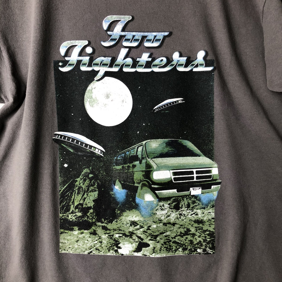 Foo Fighters Band T-Shirt, Men's Size L cotton Charcoal Vintage Second Hand
