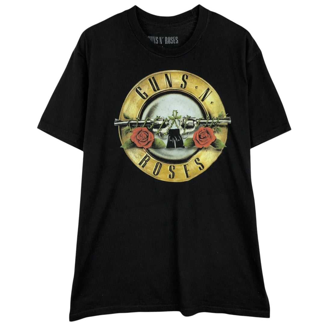GUNS N' ROSES Guns N' Roses Band T-shirt Band T Men's L size cotton black type Vintage Second Hand
