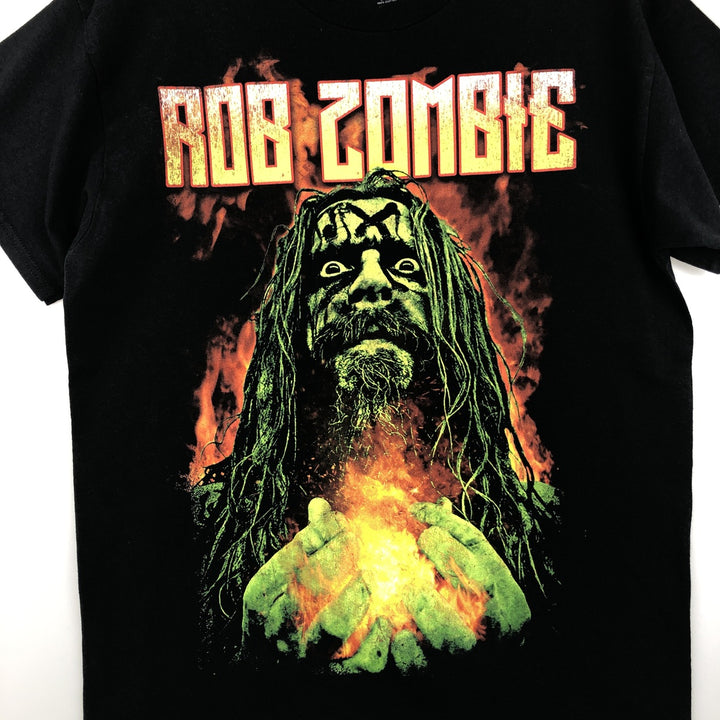 Rob Zombie band T-shirt, men's size M cotton black type Vintage Second Hand