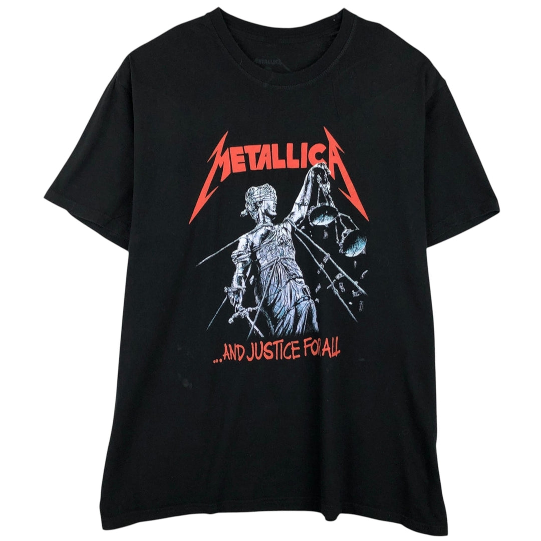 METALLICA Metallica Band T-shirt Band T Men's XXL cotton black type Vintage Second Hand
