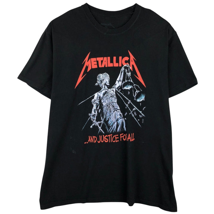 METALLICA Metallica Band T-shirt Band T Men's XXL cotton black type Vintage Second Hand