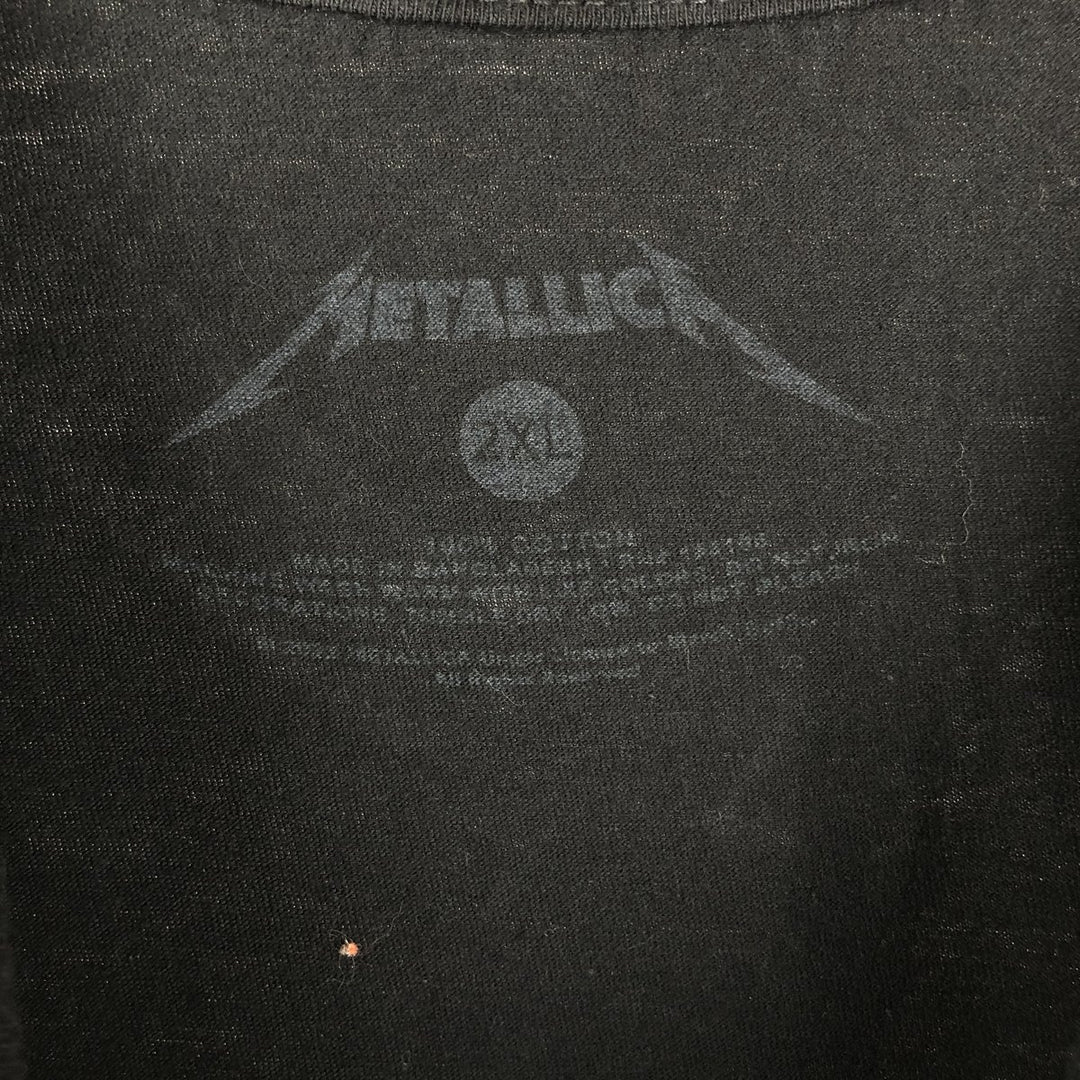 METALLICA Metallica Band T-shirt Band T Men's XXL cotton black type Vintage Second Hand