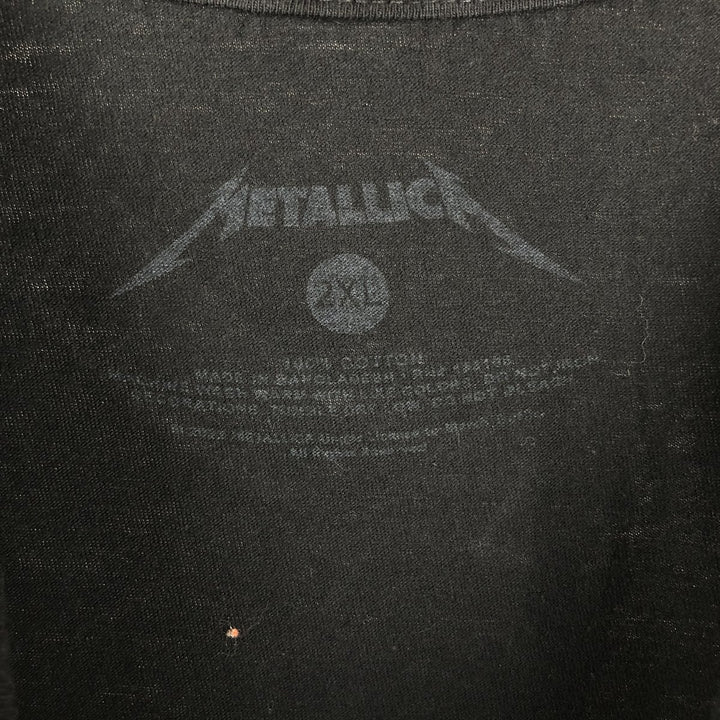 METALLICA Metallica Band T-shirt Band T Men's XXL cotton black type Vintage Second Hand