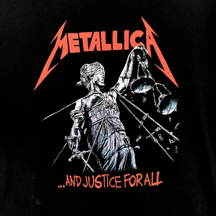 METALLICA Metallica Band T-shirt Band T Men's XXL cotton black type Vintage Second Hand