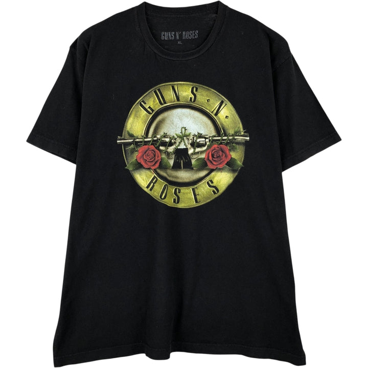 GUNS N' ROSES Guns N' Roses Band T-Shirt Band Tee Men's XL unclear black type Vintage Second Hand