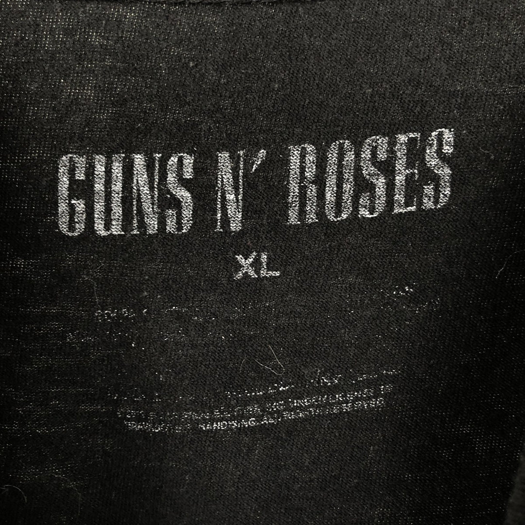 GUNS N' ROSES Guns N' Roses Band T-Shirt Band Tee Men's XL unclear black type Vintage Second Hand