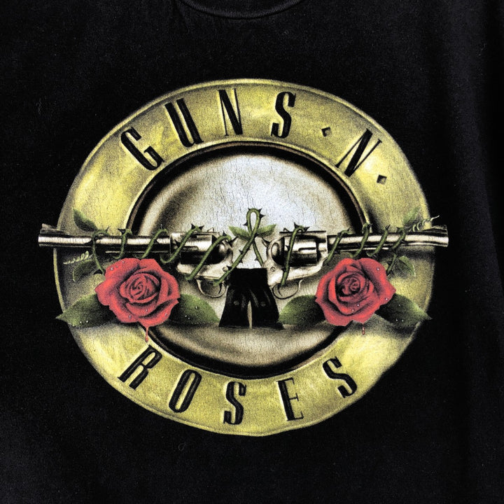 GUNS N' ROSES Guns N' Roses Band T-Shirt Band Tee Men's XL unclear black type Vintage Second Hand