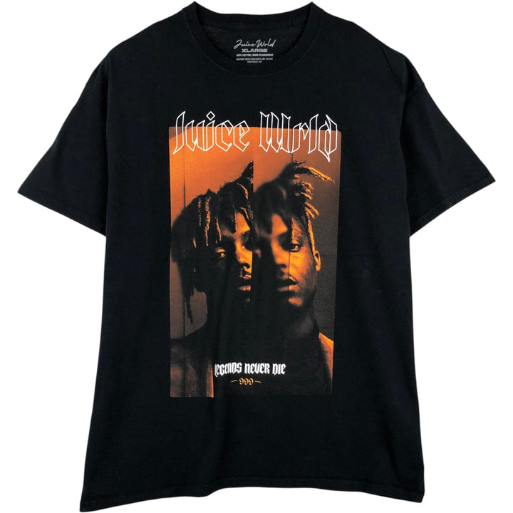 JUICE WRLD Rap T-shirt, Men's XL cotton black type Vintage Second Hand