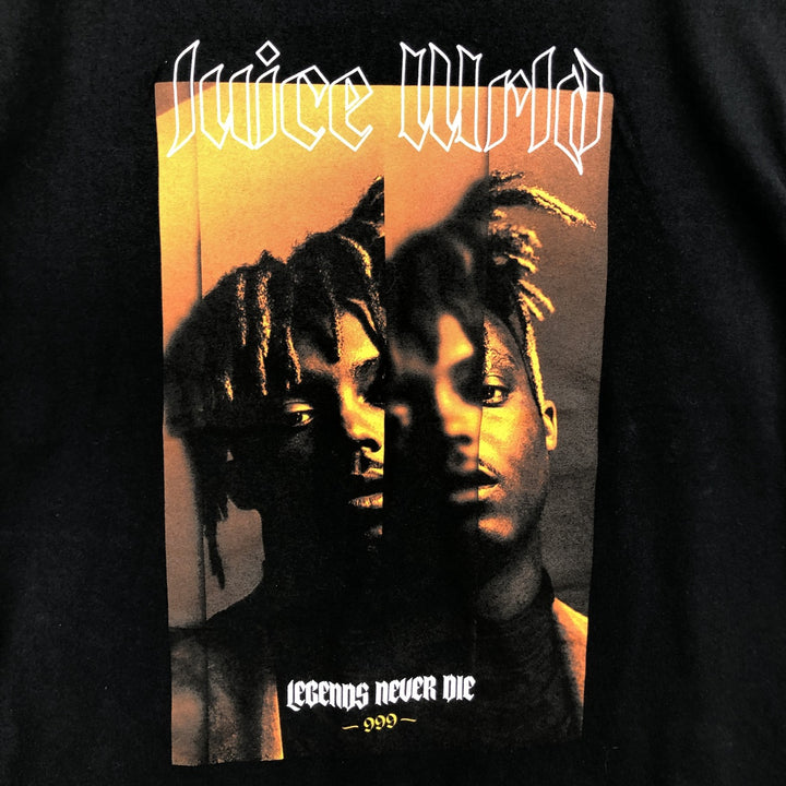 JUICE WRLD Rap T-shirt, Men's XL cotton black type Vintage Second Hand