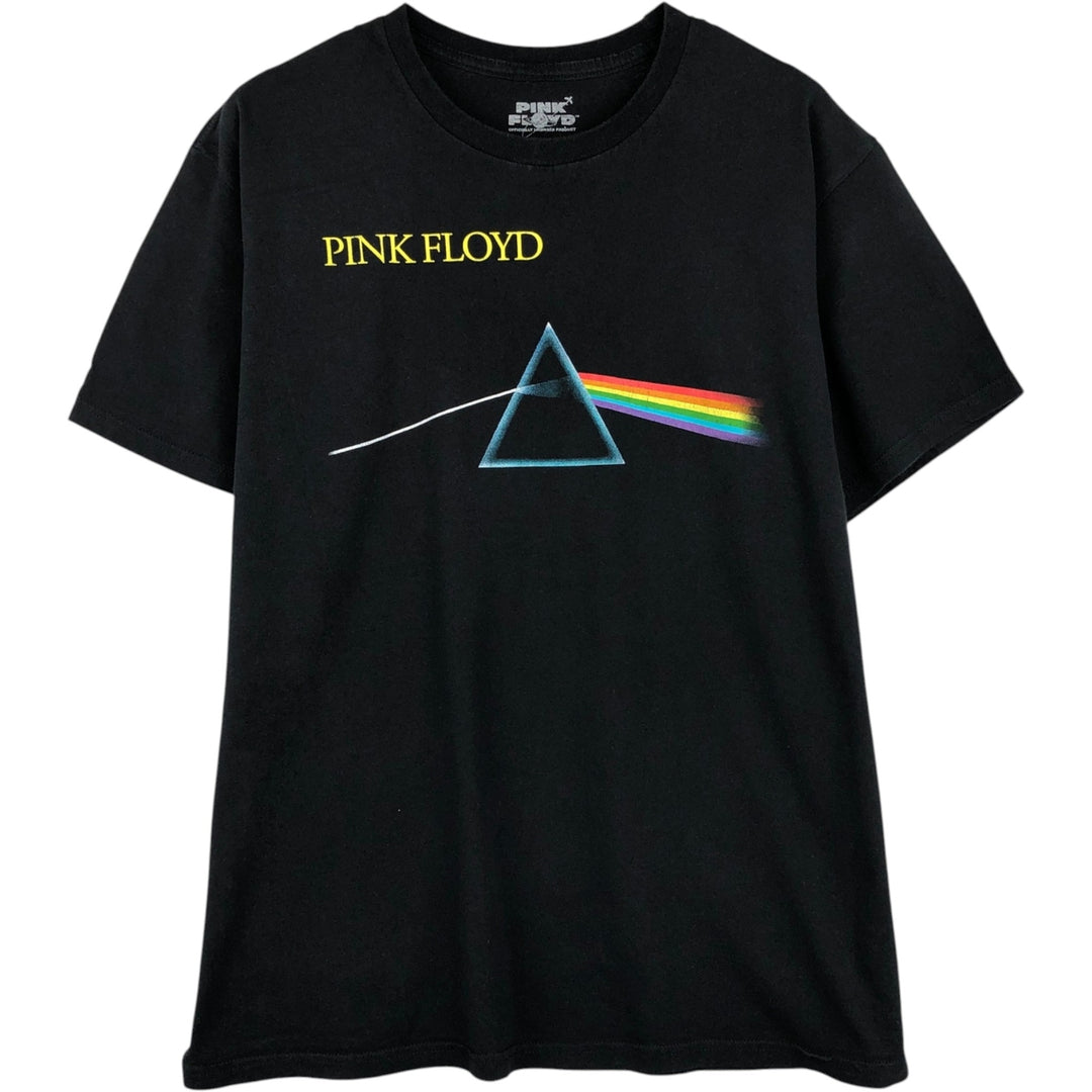 PINK FLOYD Pink Floyd Band T-shirt Band T Men's L size cotton black type Vintage Second Hand