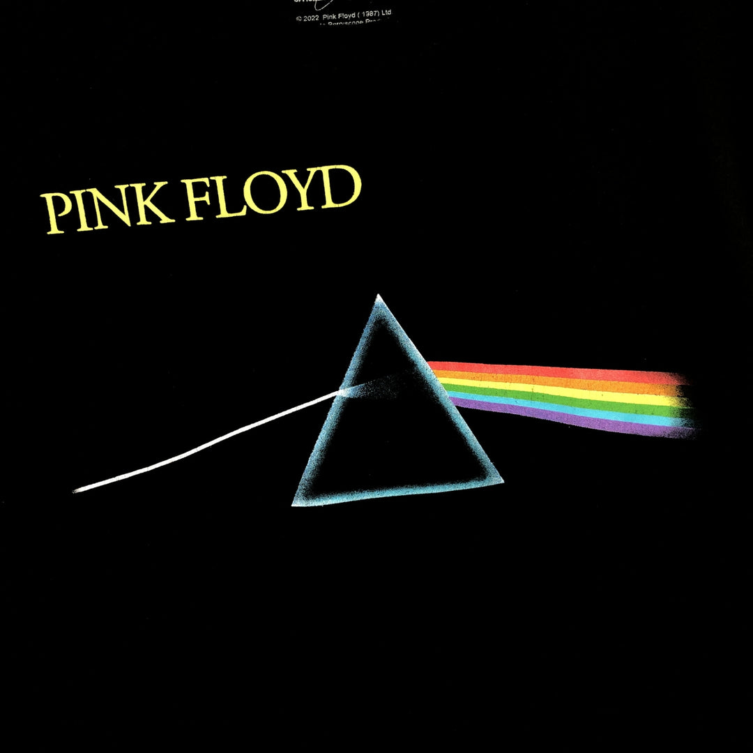 PINK FLOYD Pink Floyd Band T-shirt Band T Men's L size cotton black type Vintage Second Hand