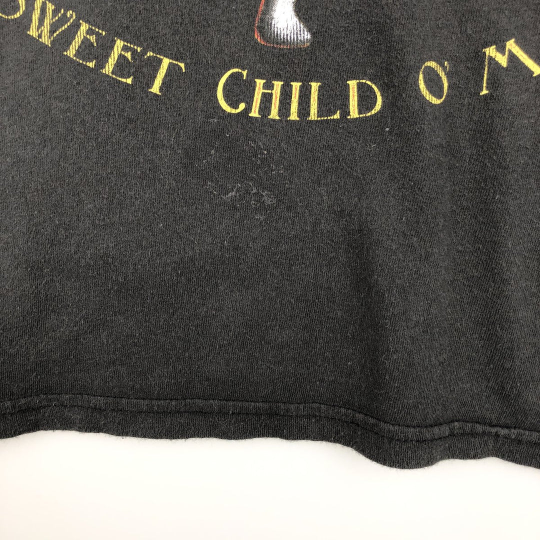 GUNS N' ROSES Guns N' Roses Band T-shirt Band T Men's L size cotton black type Vintage Second Hand