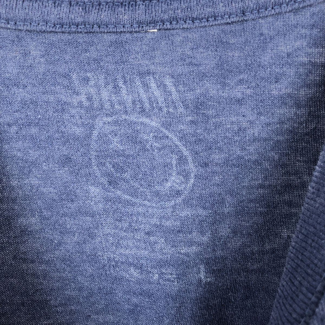 NIRVANA Nirvana Band T-shirt, Band T, Men's L size unclear blue type Vintage Second Hand