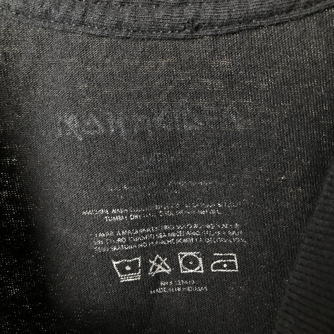 IRON MAIDEN Iron Maiden Band T-shirt Band T Men's S size unclear black type Vintage Second Hand