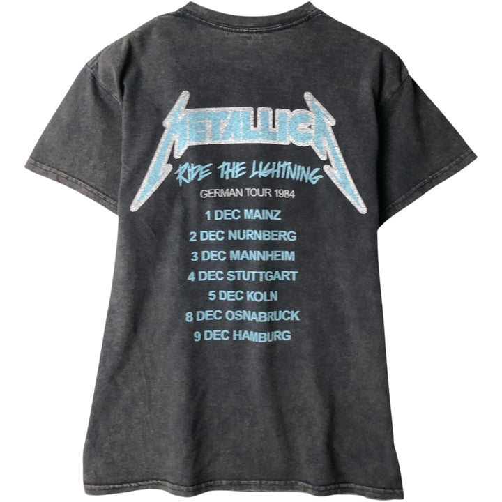 METALLICA Metallica Band T-shirt Band T Men's S size cotton black type Vintage Second Hand