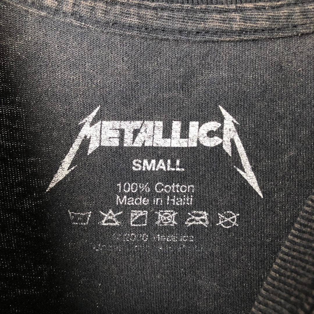 METALLICA Metallica Band T-shirt Band T Men's S size cotton black type Vintage Second Hand