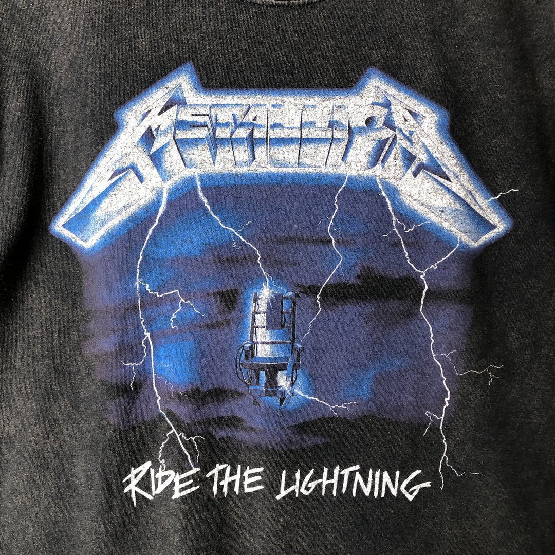 METALLICA Metallica Band T-shirt Band T Men's S size cotton black type Vintage Second Hand