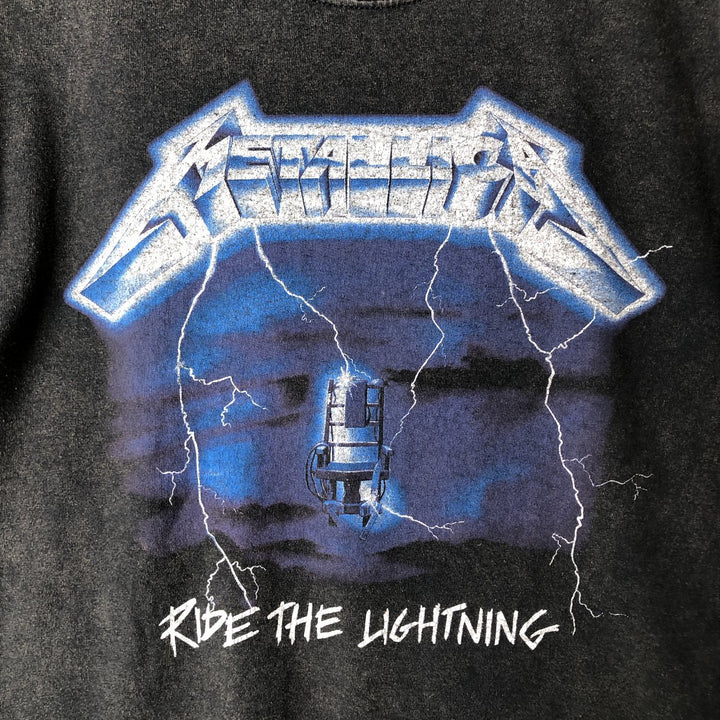 METALLICA Metallica Band T-shirt Band T Men's S size cotton black type Vintage Second Hand
