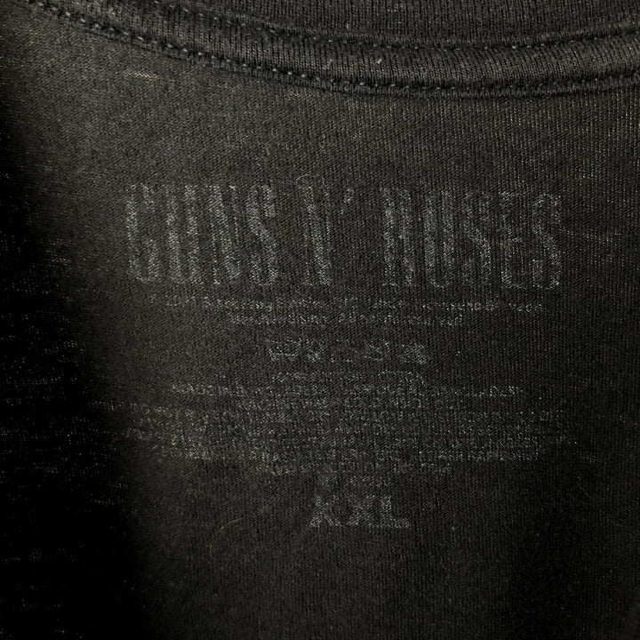 GUNS N' ROSES Skull Pattern Band T-shirt, Band Tee, Men's XXL cotton black type Vintage Second Hand