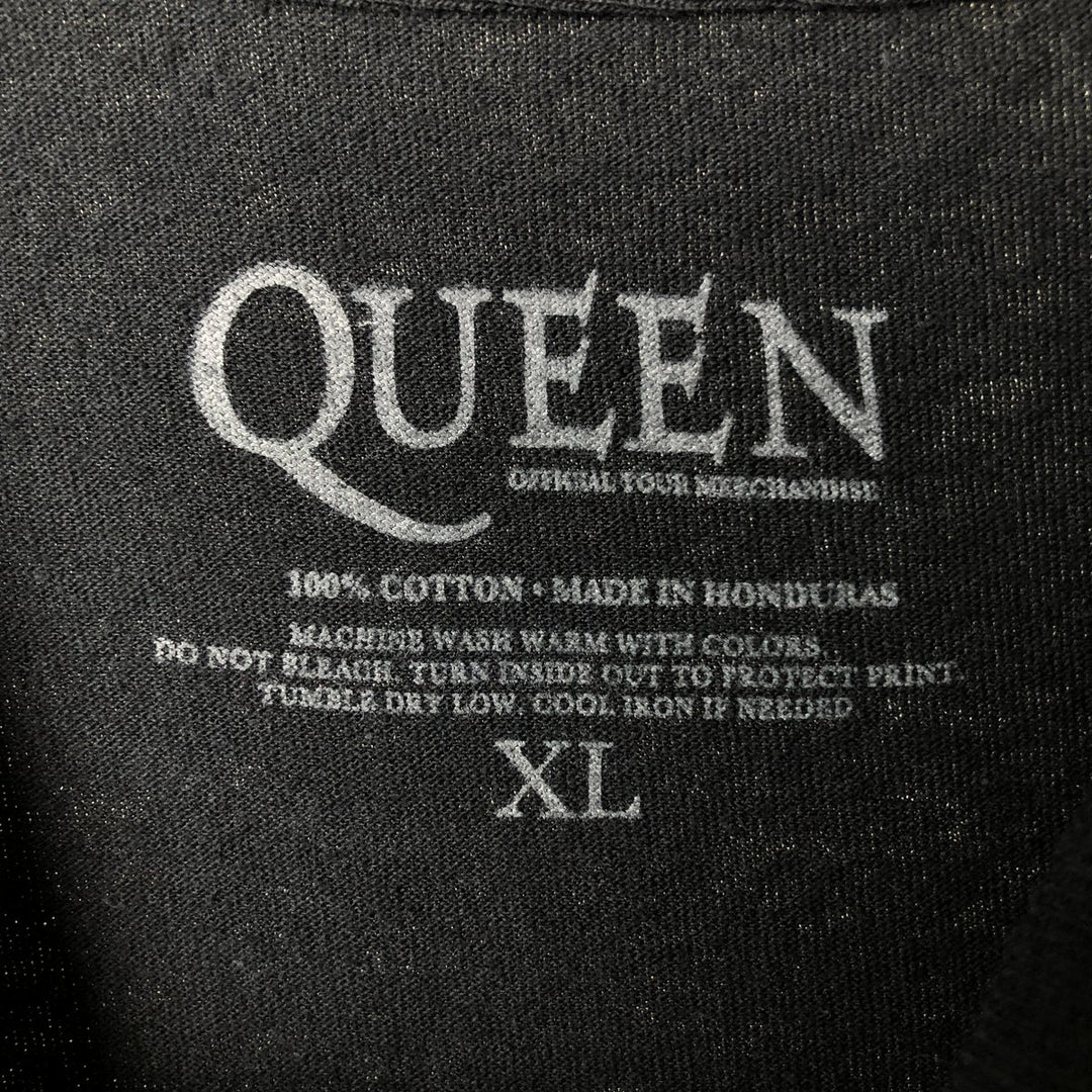 QUEEN Band T-shirt, Men's XL size cotton black type Vintage Second Hand