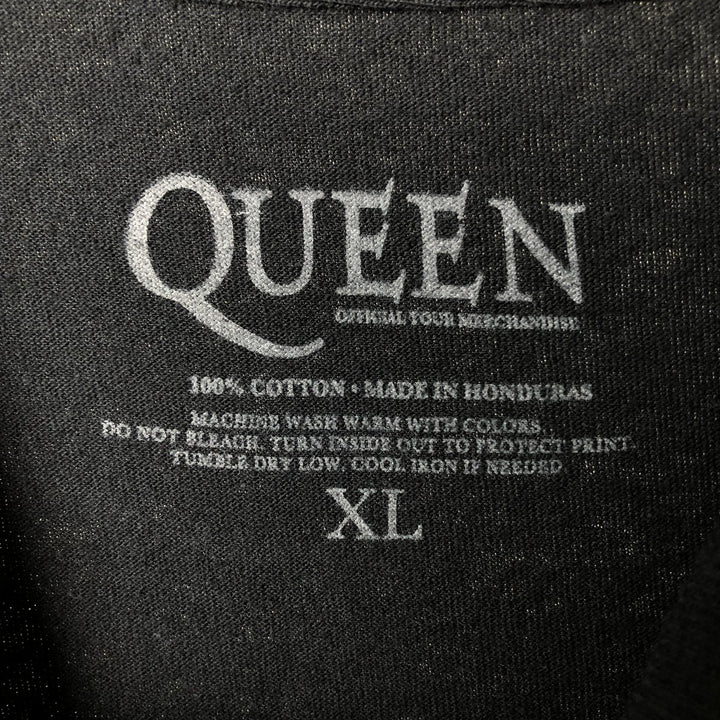 QUEEN Band T-shirt, Men's XL size cotton black type Vintage Second Hand
