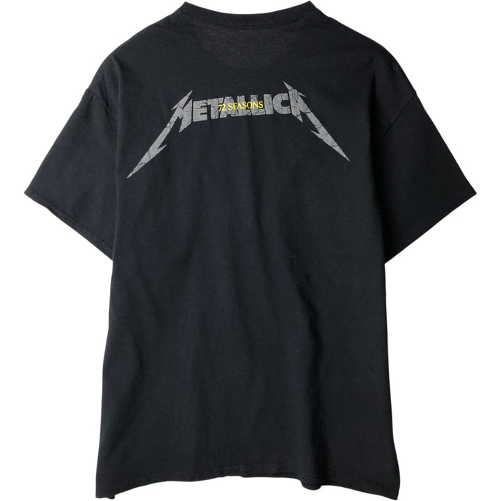 METALLICA Metallica Band T-shirt Band T Men's XL size cotton black type Vintage Second Hand