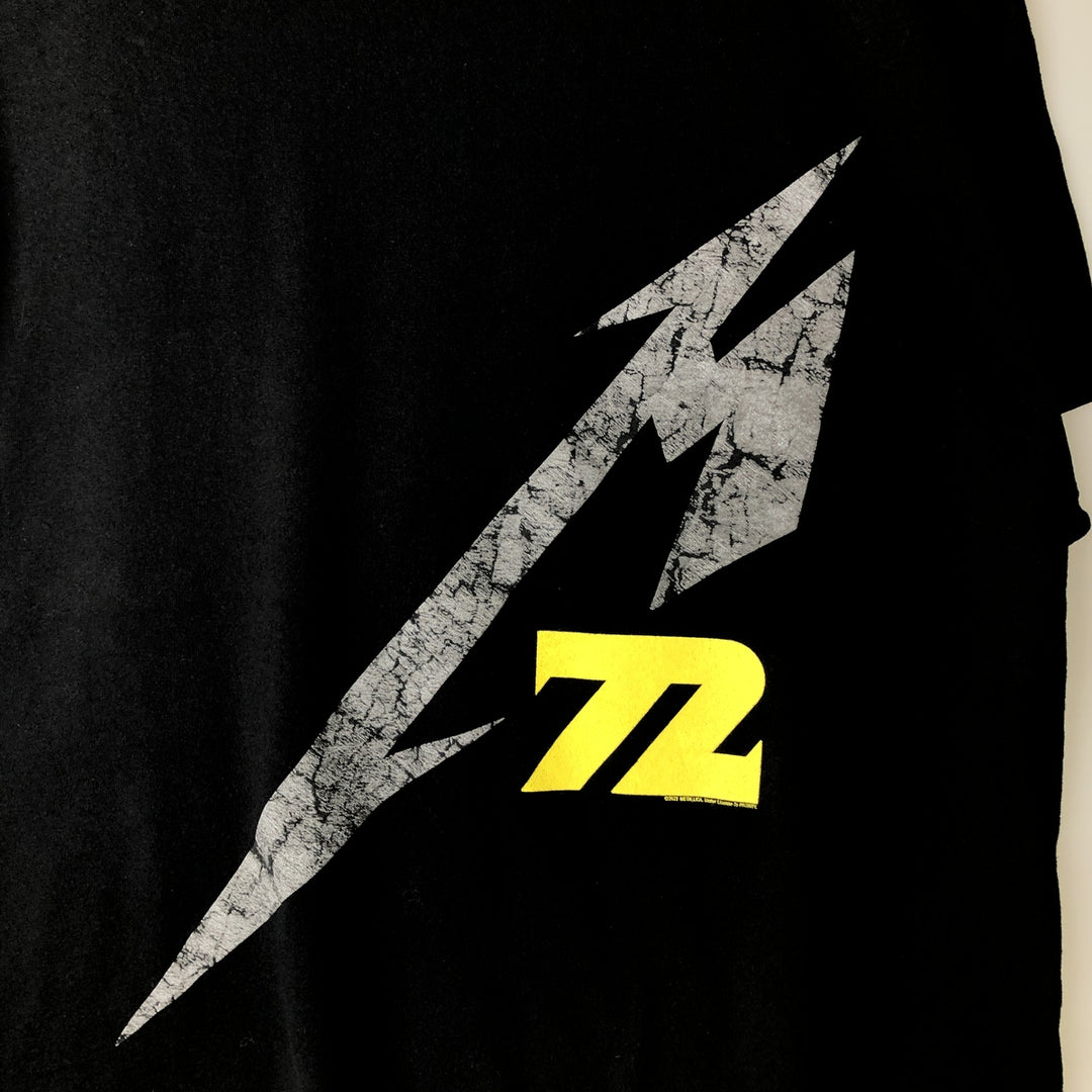 METALLICA Metallica Band T-shirt Band T Men's XL size cotton black type Vintage Second Hand
