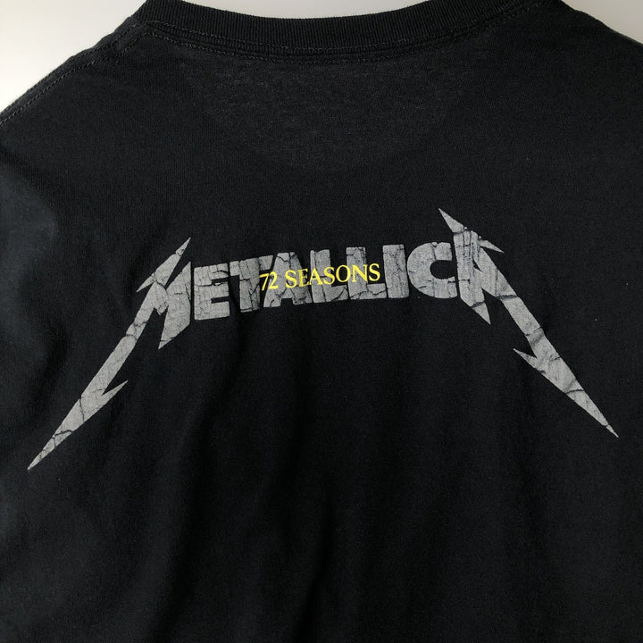 METALLICA Metallica Band T-shirt Band T Men's XL size cotton black type Vintage Second Hand