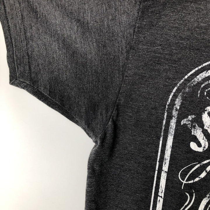 JOHNNY CASH Johnny Cash Band T-shirt Band T Men's L size cotton gray type Vintage Second Hand