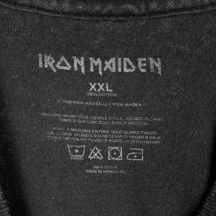 IRON MAIDEN Iron Maiden Band T-shirt Band T Men's XXL cotton black type Vintage Second Hand