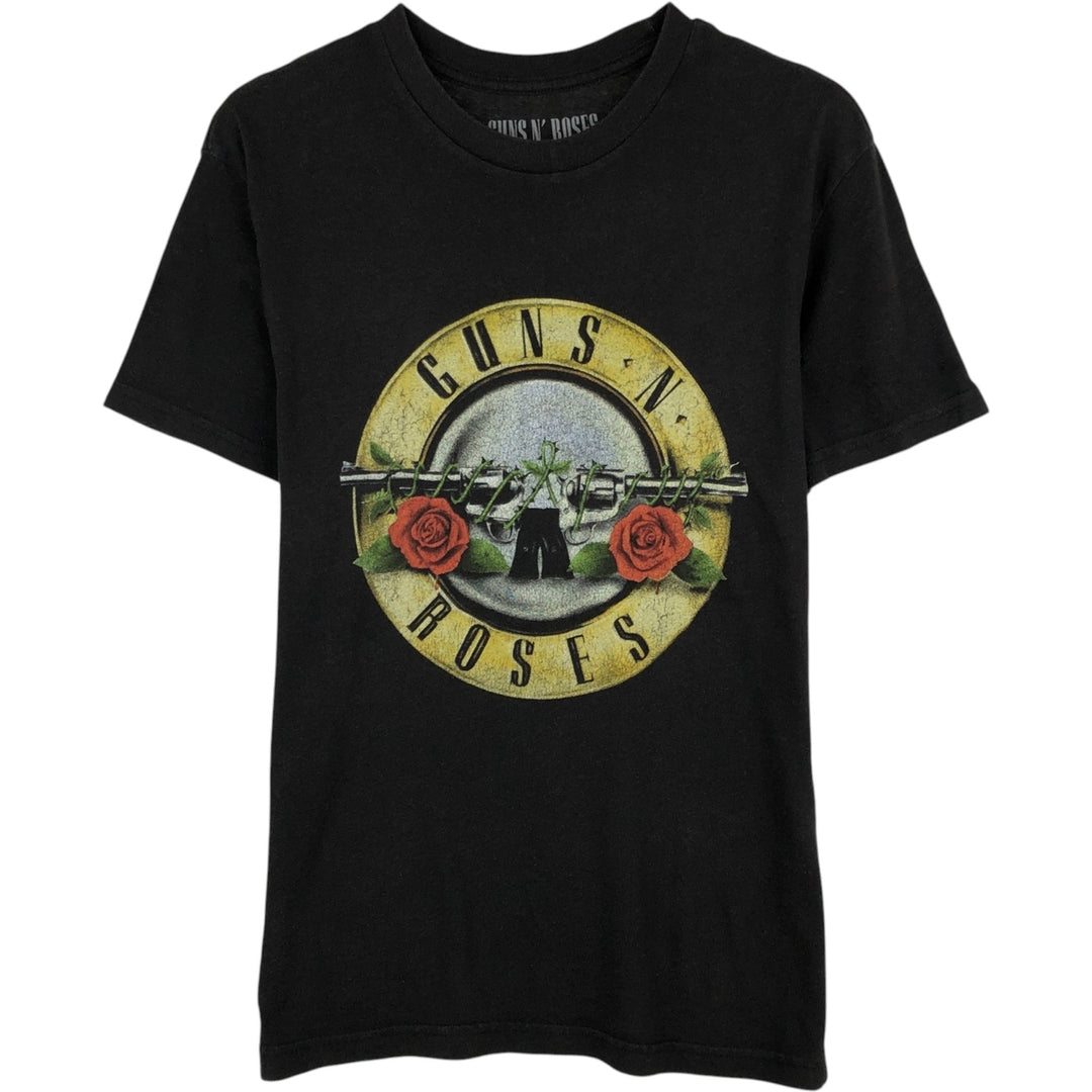GUNS N' ROSES Guns N' Roses Band T-shirt Band T Men's S size cotton black type Vintage Second Hand