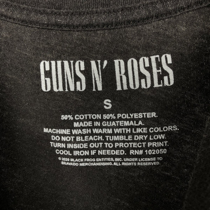 GUNS N' ROSES Guns N' Roses Band T-shirt Band T Men's S size cotton black type Vintage Second Hand