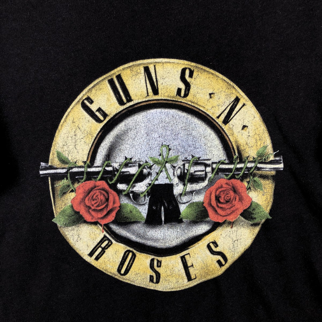 GUNS N' ROSES Guns N' Roses Band T-shirt Band T Men's S size cotton black type Vintage Second Hand