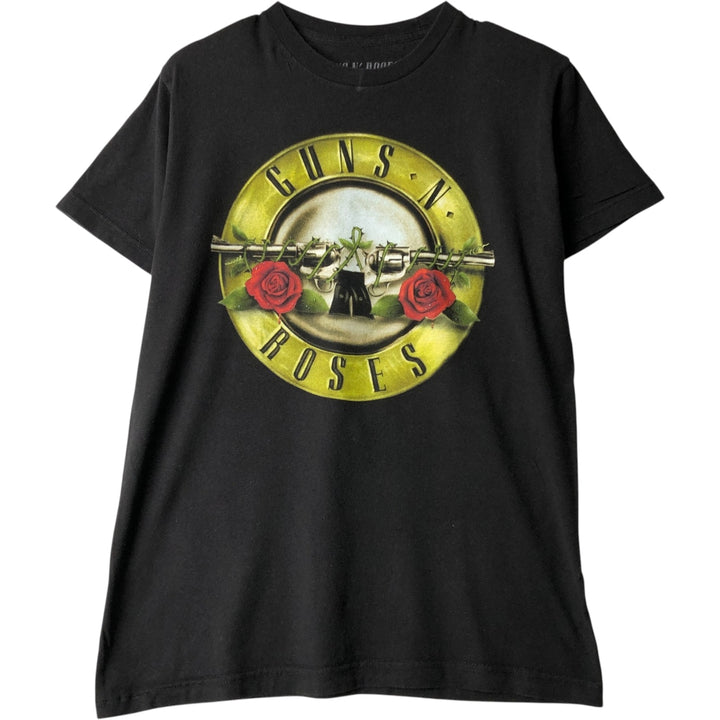 GUNS N' ROSES Guns N' Roses Band T-shirt Band Tee Men's M size cotton black type Vintage Second Hand
