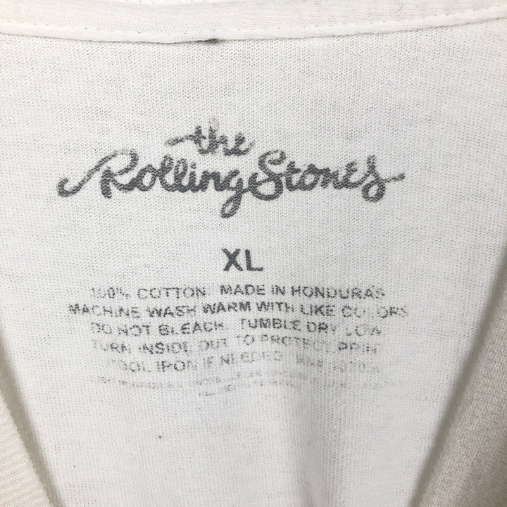 The Rolling Stones Band T-shirt, Men's XL cotton white type Vintage Second Hand