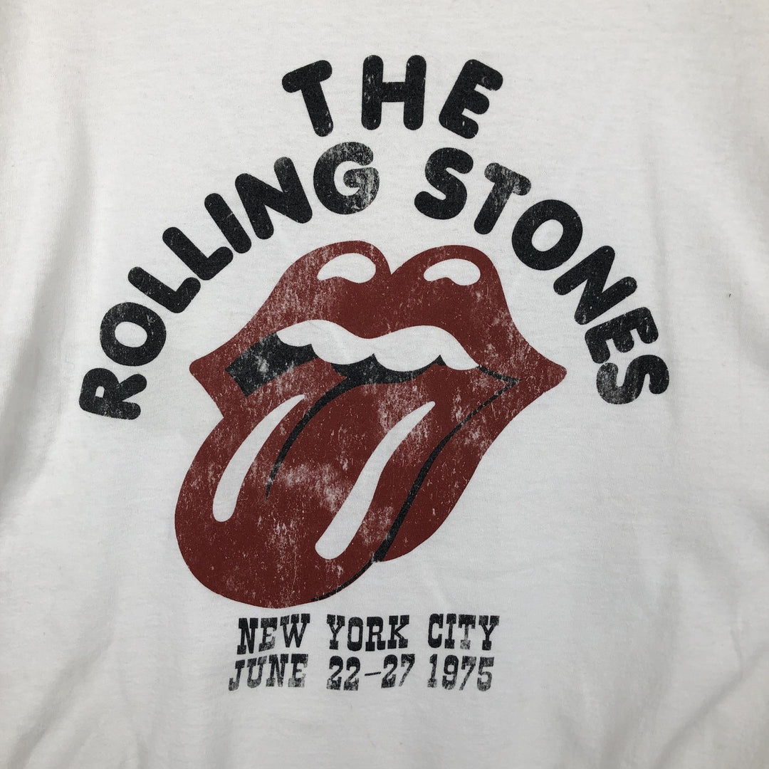 The Rolling Stones Band T-shirt, Men's XL cotton white type Vintage Second Hand