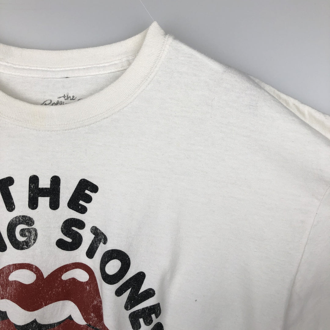 The Rolling Stones Band T-shirt, Men's XL cotton white type Vintage Second Hand