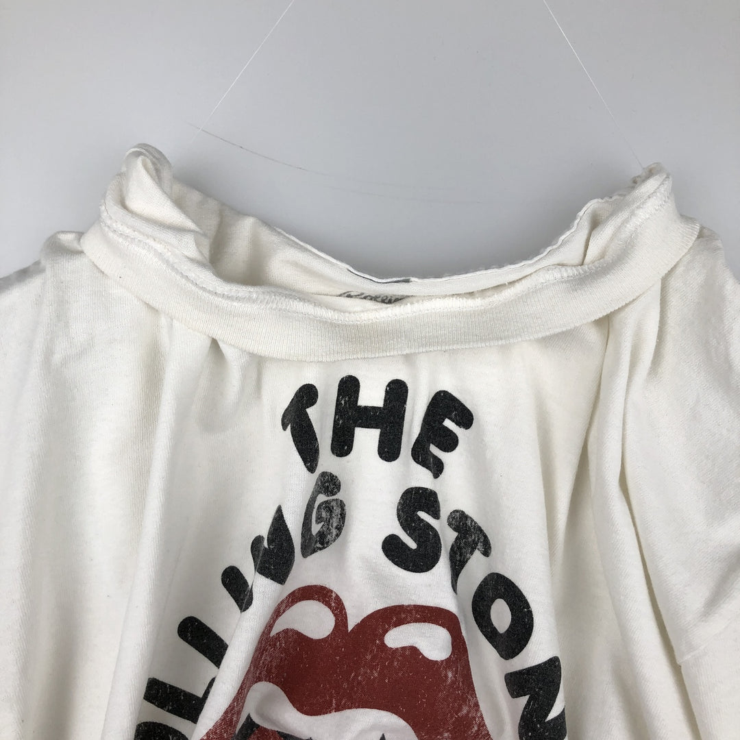 The Rolling Stones Band T-shirt, Men's XL cotton white type Vintage Second Hand