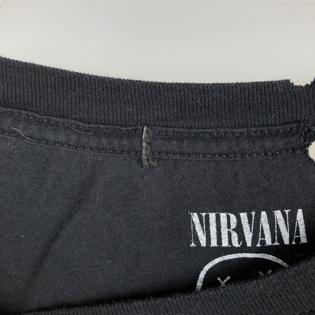 NIRVANA Nirvana Band T-shirt, Band T, Men's XL size cotton black type Vintage Second Hand