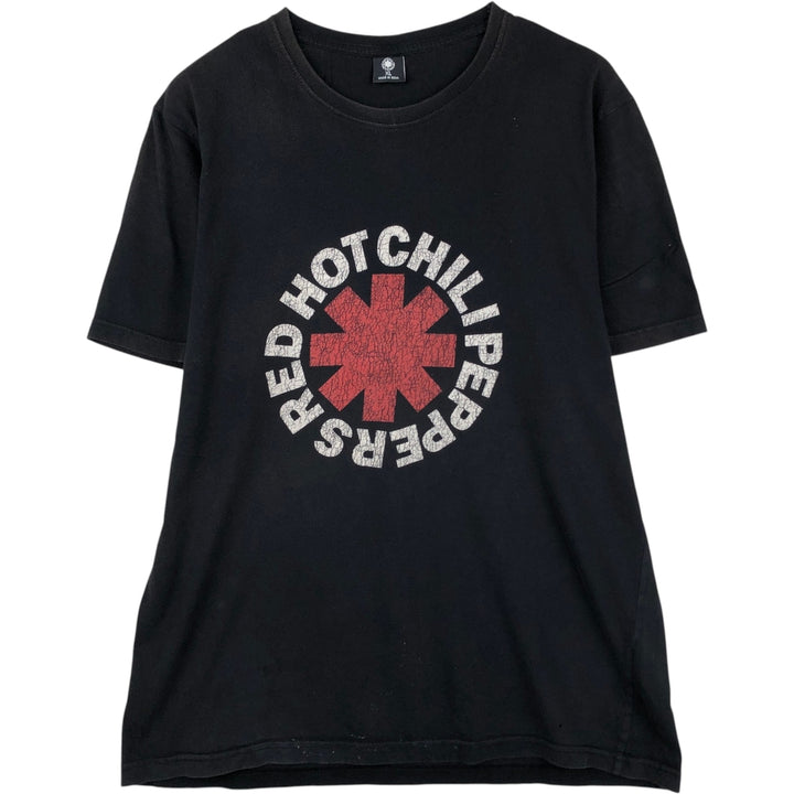 RED HOT CHILI PEPPERS Red Hot Chili Peppers Band T-shirt Band T Men's XL equivalent cotton black type Vintage Second Hand