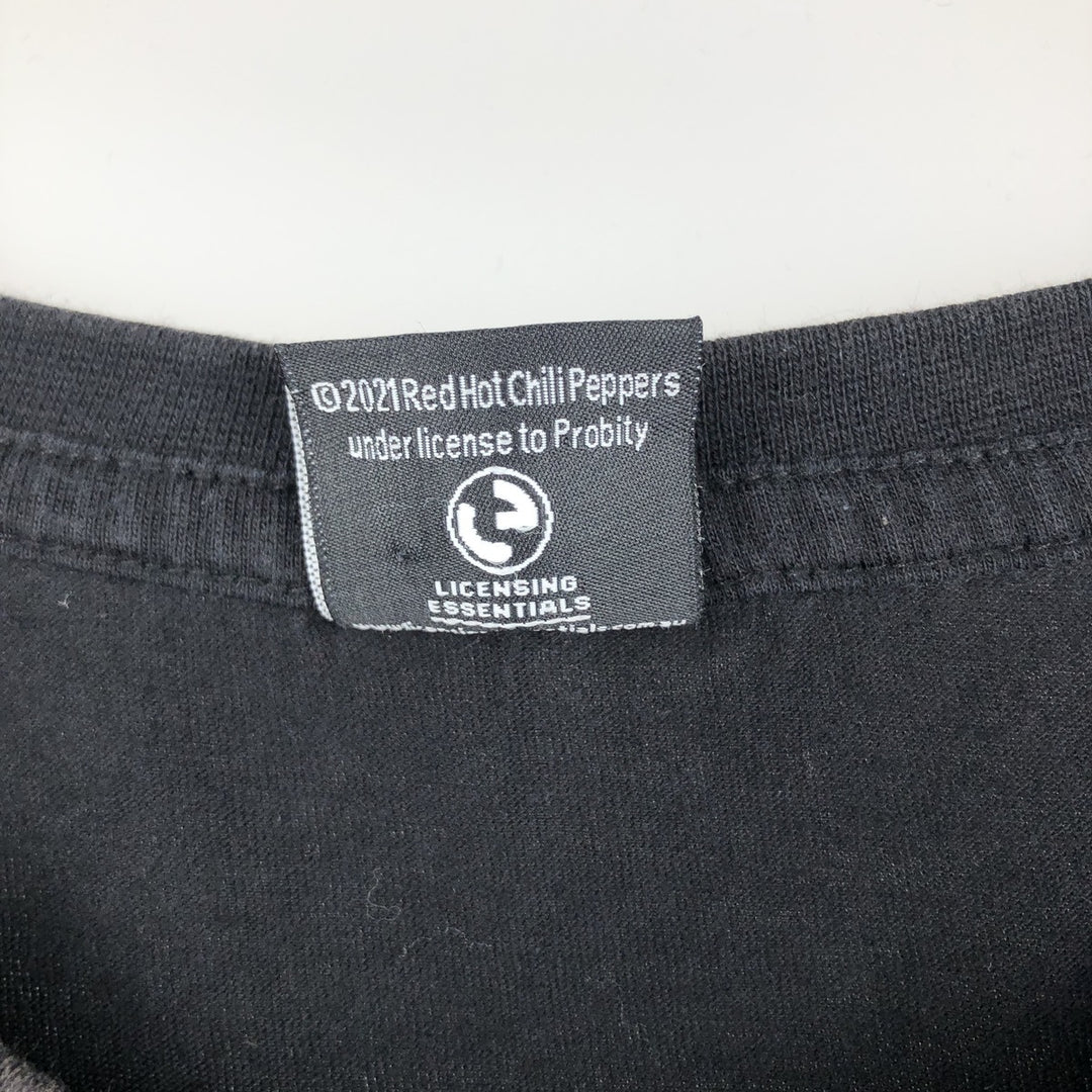 RED HOT CHILI PEPPERS Red Hot Chili Peppers Band T-shirt Band T Men's XL equivalent cotton black type Vintage Second Hand